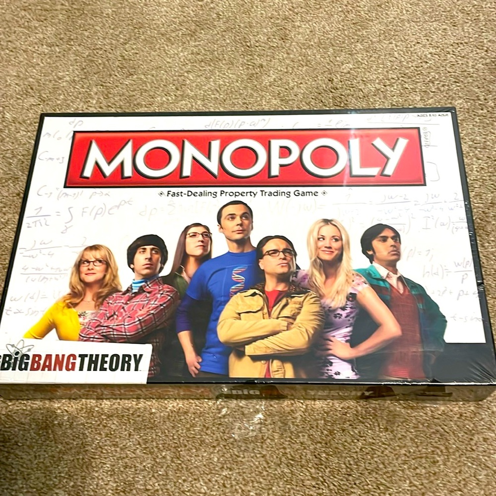 New in package The Big Bang Theory Monopoly game.